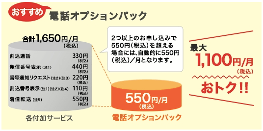 電話オプションパック